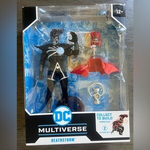 DC Multiverse Deathstorm Figure with Black and Red Accents